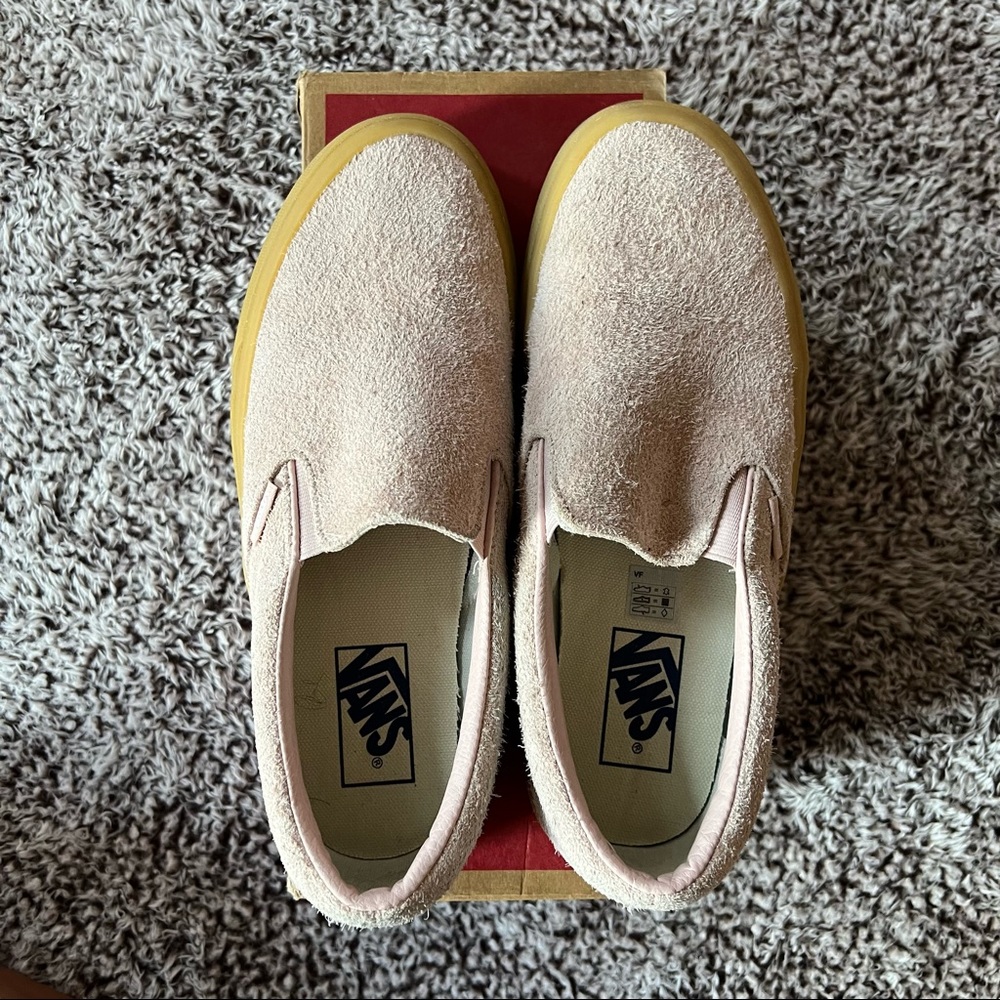 COPY - Fuzz Suede Pink (Sepia Rose) Classic Slip-On Vans